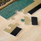 サンディエゴスカイラインカリフォルニアヴィンテージトラベル ジグソーパズル (側面)