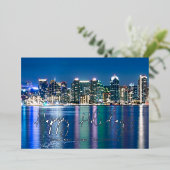 サンディエゴスカイラインシルバーカスタムファミリー写真 箔シーズンカード (立ち正面)