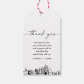 サンディエゴスカイライン結婚ズありがとうメッセージカード ギフトタグ (正面)