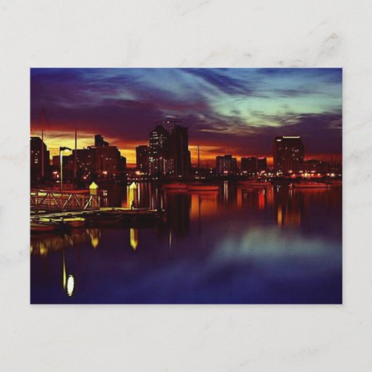 サンディエゴスカイライン ポストカード (正面)