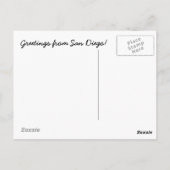 サンディエゴスカイライン ポストカード (裏面)