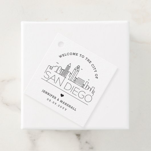 サンディエゴスカイライン |結婚の歓迎 フェイバータグ (インサイチュ)