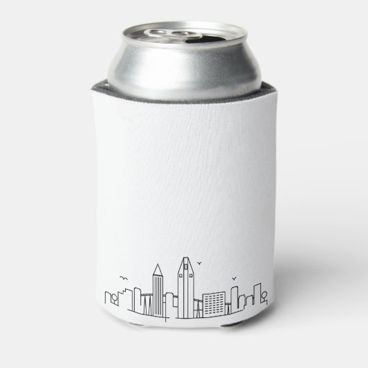 サンディエゴスタイルのスカイライン | 結婚クーラーボックス 缶クーラー (缶裏面)