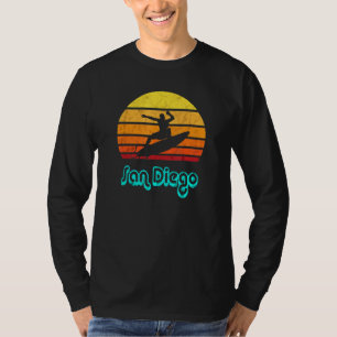 サンディエゴスーベニアホテルレトロサーフヴィンテージカリフォルニアT Tシャツ