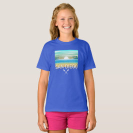 サンディエゴデザイン – ガールズベーシックTシャツ Tシャツ