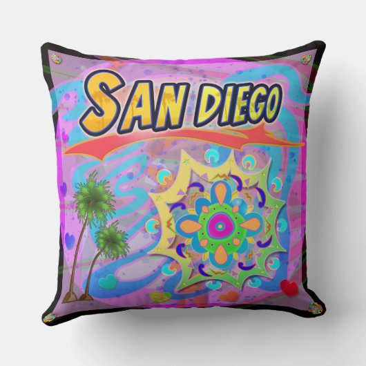 サンディエゴトゥループログレス枕 クッション (裏面)