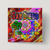 サンディエゴトロピカルフレンズボタン 缶バッジ (正面)