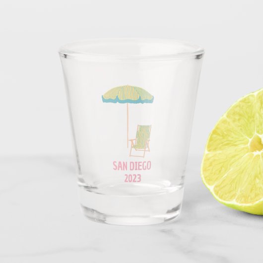 サンディエゴバチェロレッテショットグラス花嫁のための ショットグラス (正面)