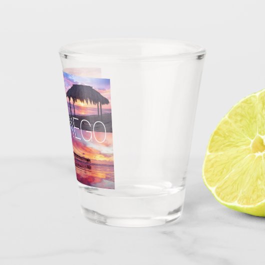 サンディエゴパシフィックビーチウィンダンシー海サンセット ショットグラス (右)