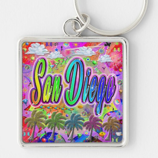 サンディエゴビスタキーチェ表現ーン キーホルダー (正面)