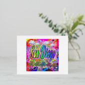 サンディエゴビスタ表現はっき 箔シーズンポストカード (立ち正面)