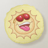 サンディエゴビーチライフ ラウンドクッション (裏面)