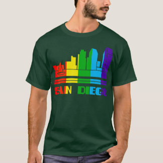 サンディエゴプライドサンディエゴLGBTギフトLGBTQサポート Tシャツ