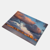 サンディエゴベイシティスカイライン ドアマット (アングル)