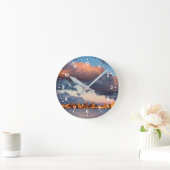 サンディエゴベイシティスカイライン ラウンド壁時計 (ホーム)