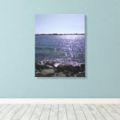 サンディエゴベイ キャンバスプリント (インサイチュ (ウッドフロア))