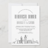 サンディエゴリハーサルディナー | スカイライン招待状 招待状 (正面)