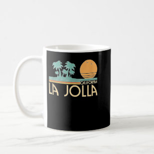 サンディエゴレトロカリフォルニアラジョラビーチカールスバッド コーヒーマグカップ