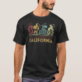 サンディエゴレトロパンダズーカリフォルニアヴィンテージ Tシャツ (正面)
