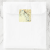 サンディエゴヴィンテージの地図 スクエアシール (バッグ)