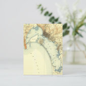 サンディエゴヴィンテージの地図 ポストカード (スタンド正面)