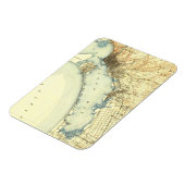 サンディエゴヴィンテージの地図 マグネット (左側)