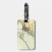 サンディエゴヴィンテージの地図 ラゲッジタグ (裏面縦)