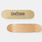 サンディエゴヴィンテージタイプフェーススケートボードデッキ スケートボード (横)