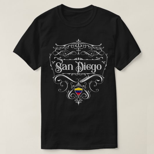 サンディエゴヴィンテージデザイン1 Tシャツ (デザイン正面)
