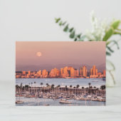 サンディエゴ上空の満月 サンキューカード (スタンド正面)