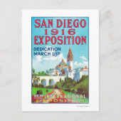 サンディエゴ国際的博覧会ポスター ポストカード (正面)