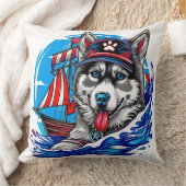 サンディエゴ州の愛国的な海洋性粗末なマラムート犬 クッション (ブランケット)