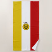 サンディエゴ市旗ビーチタオル ビーチタオル (正面)