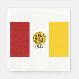 サンディエゴ市旗（カリフォルニア州） スタンダードランチョンナプキン