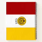 サンディエゴ市旗(カリフォルニア州) ノートブック (裏面)