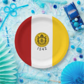 サンディエゴ市旗（カリフォルニア州） ペーパープレート (パーティー)