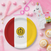 サンディエゴ市旗（カリフォルニア州） ペーパープレート (パーティー)