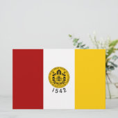 サンディエゴ市旗（カリフォルニア州） 便箋 (スタンド正面)