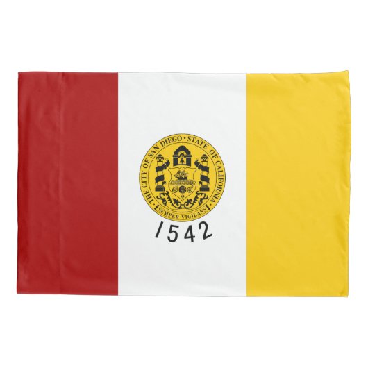 サンディエゴ市旗(カリフォルニア州) 枕カバー (裏面)