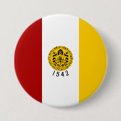 サンディエゴ市旗(カリフォルニア州) 缶バッジ (正面)