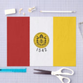 サンディエゴ市旗（カリフォルニア州） 薄葉紙 (クラフト)