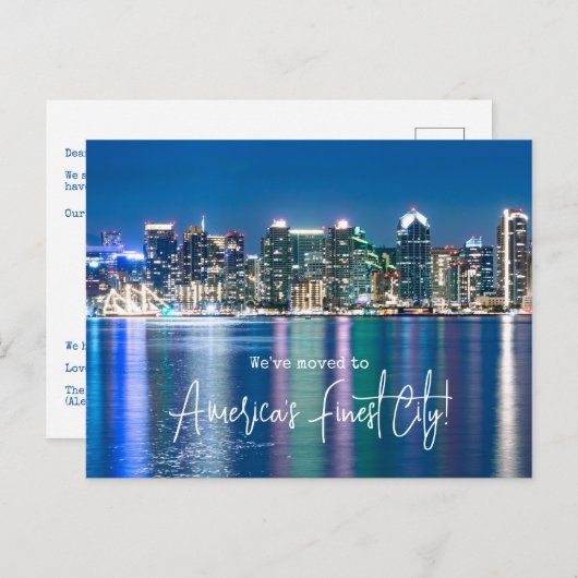 サンディエゴ我々は動き出す発表を移動 ポストカード (正面/裏面)