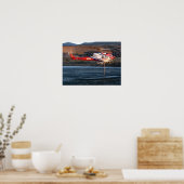 サンディエゴ消防署ヘリコプター ポスター (キッチン)