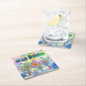 サンディエゴ深いドリームコースター スクエアペーパーコースター (インサイチュ)