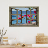 サンディエゴ湾の窓のポスター ポスター (キッチン)