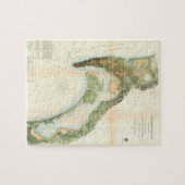 サンディエゴ湾(1857年)のヴィンテージの地図 ジグソーパズル (横)