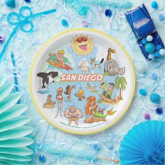サンディエゴ漫画 ペーパープレート (パーティー)