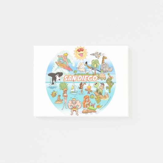 サンディエゴ漫画 ポストイット (正面)