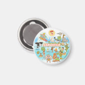 サンディエゴ漫画 マグネット (正面/裏面)