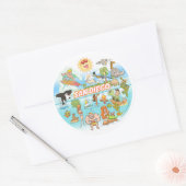 サンディエゴ漫画 ラウンドシール (封筒)